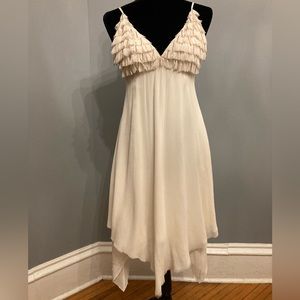 Gently Worn ALICE + OLIVIA Silk Dress With Asymmetric Hem, size 6